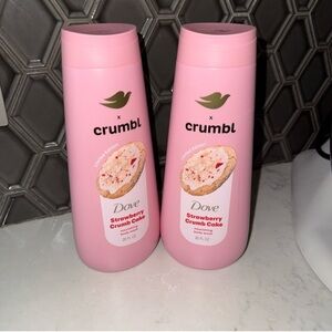 Two Pack Dove Crumbl Moisturizing Liquid Body Wash Strawberry Crumb Cake…